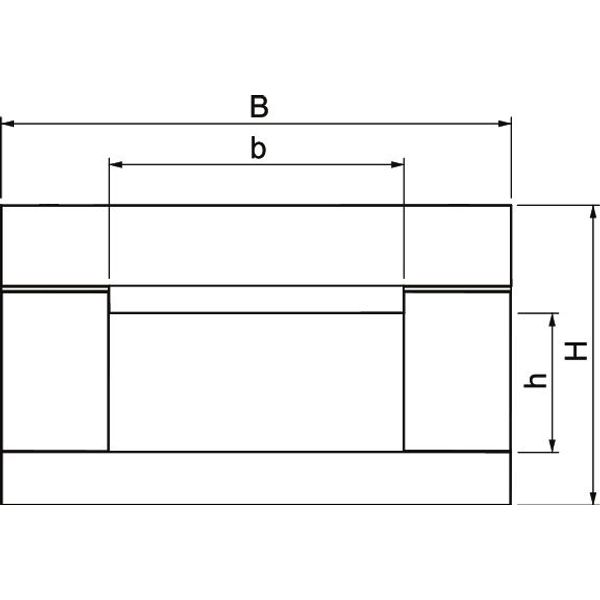 BSKD09-K0511 Fire protection duct I90/E30 Direct mounting 1000x50x110 image 2