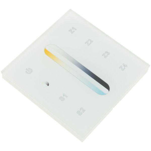 LED RF WiFi Controller Touch DW - 4 zones - white image 1