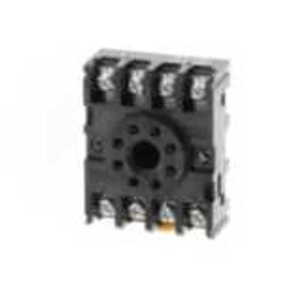 Socket, DIN rail/surface mounting, 8-pin, screw terminals (standard) image 1