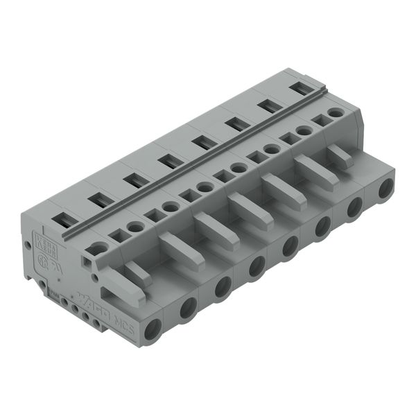 1-conductor female connector CAGE CLAMP® 2.5 mm² gray image 1