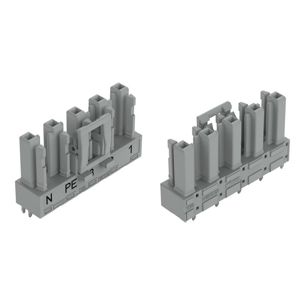 Socket for PCBs straight 5-pole gray image 2