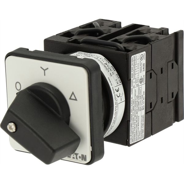 Star-delta switches, T0, 20 A, flush mounting, 4 contact unit(s), Contacts: 8, 60 °, maintained, With 0 (Off) position, 0-Y-D, Design number 8410 image 11