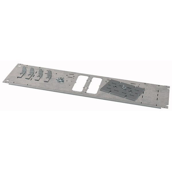 Mounting plate for  W=800 mm, 2xNZM2, vertical image 1