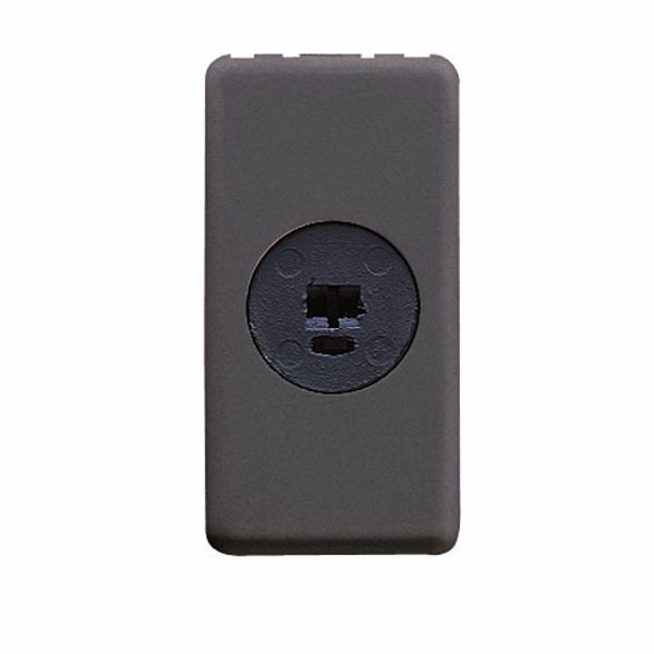 SOCKET-OUTLET FOR PHONIC CIRCUIT - 1 MODULE - SYSTEM BLACK image 2