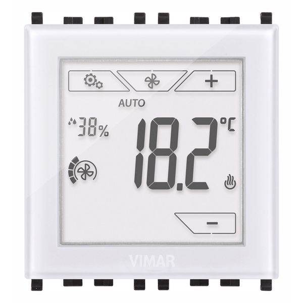 Domotic touch-thermostat 2M white image 1