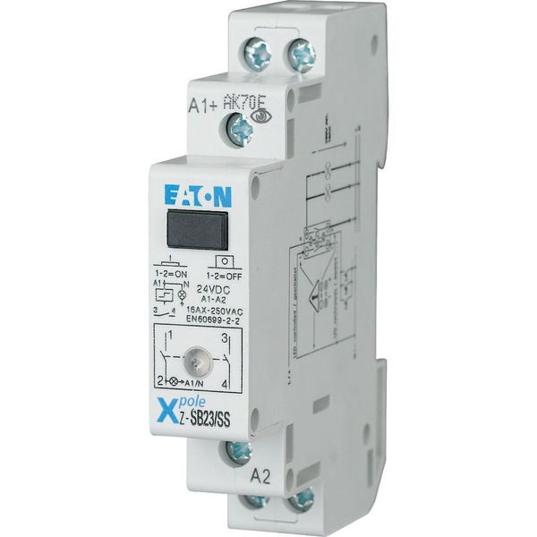 Impulse relay +LED, 24DC, 2S, 16A, 50Hz, 1SU image 4