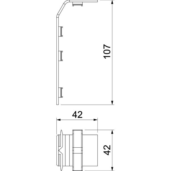 RD KUP40105 cws Duct coupling RAUDUO 40x105 9001 image 2