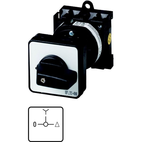 Star-delta switches, T0, 20 A, rear mounting, 4 contact unit(s), Contacts: 7, 90 °, maintained, With 0 (Off) position, 0-Y-D, SOND 27, Design number 8 image 4