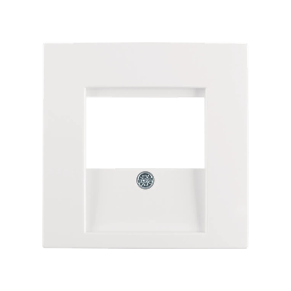 Central plate for TDO-socket S.1/B.3/B.7 polar white, glossy image 1