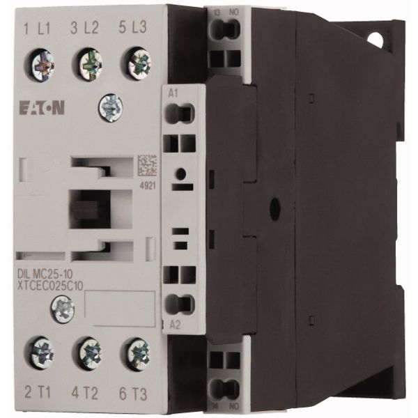 Contactor, 3 pole, 380 V 400 V 11 kW, 1 N/O, 24 V 50/60 Hz, AC operation, Spring-loaded terminals image 3