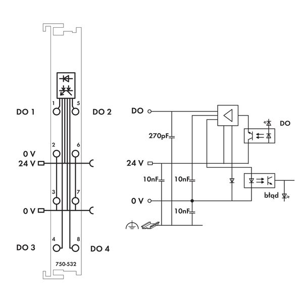 4-channel digital output 24 VDC 0.5 A light gray image 5