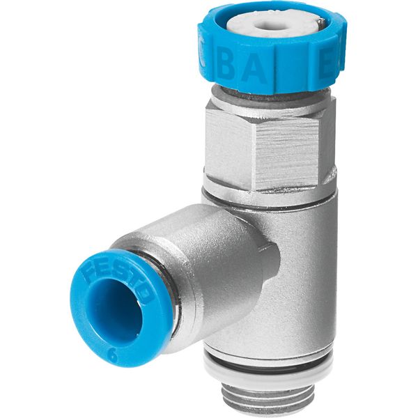 GRLSA-1/4-QS-8 One-way flow control valve image 1