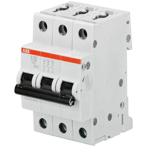 S203-D2 Miniature Circuit Breaker - 3P - D - 2 A image 1