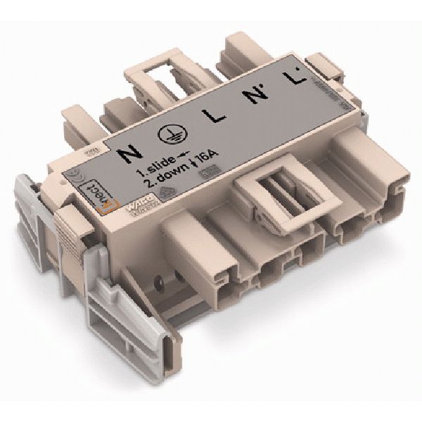 Linect® T-connector 5-pole Cod. L white image 2