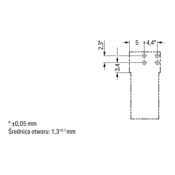 Socket for PCBs angled 2-pole gray image 7