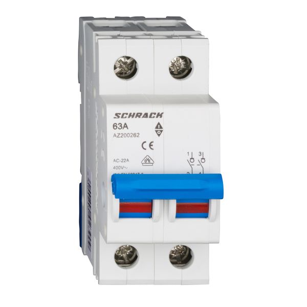 Main Load-Break Switch (Isolator) 63A, 2-pole image 3