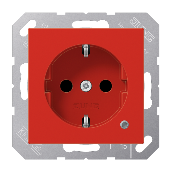 Wcd. ABAS rood slagvast & controlelamp image 1