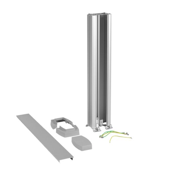Universal mini column 1 compartment 0.68m aluminium image 2