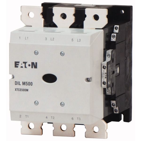 Contactor, 380 V 400 V 265 kW, 2 N/O, 2 NC, RDC 48: 24 - 48 V DC, DC operation, Screw connection image 1