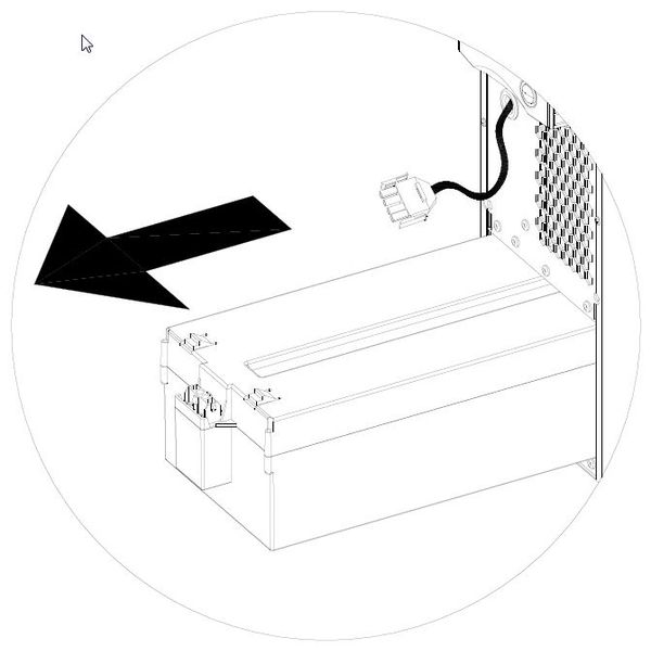 Battery insertion box  for USDD330/400 without batteries image 1