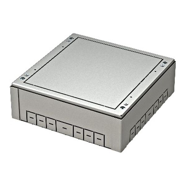 Installation box for floor box RB 2x7M, 273x269,5x83-128mm image 1
