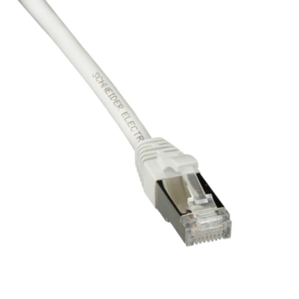 Actassi - propojovací kabel, Kategorie 6A, S/FTP, LSZH, 5 m, bílý (ACTPC6ASFLS50WE) image 1
