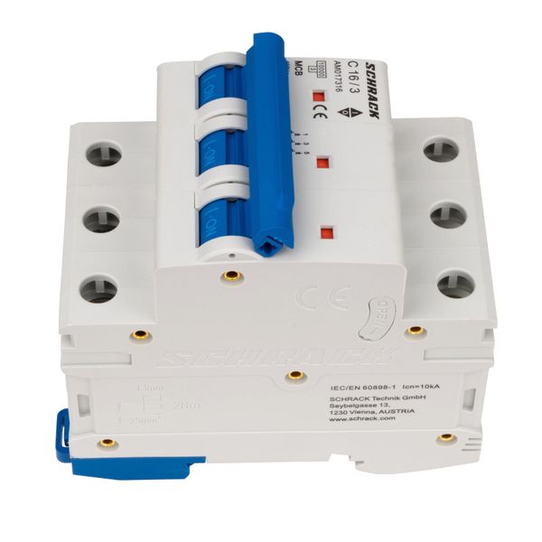 Miniature Circuit Breaker (MCB) AMPARO 10kA, C 16A, 3-pole image 5