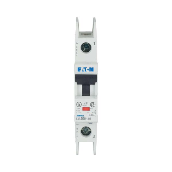 Miniature circuit breaker (MCB), 20 A, 1p, characteristic: D image 8