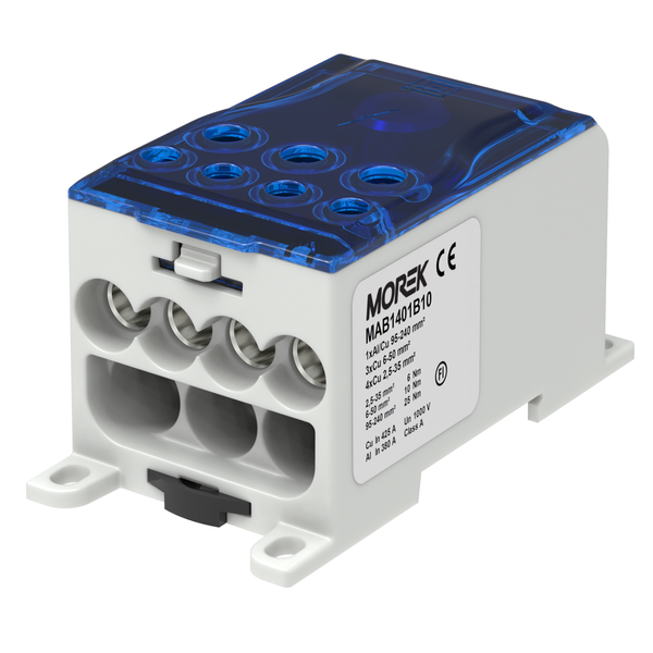OJL400A blue in1xAl/Cu240 out 4x35/3x50mm² Distribution block image 2