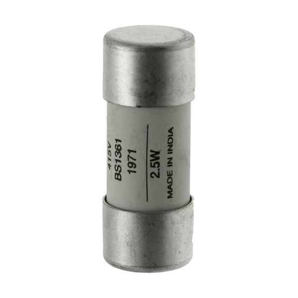 House service fuse-link, LV, 5 A, AC 415 V, BS system C type II, 23 x 57 mm, gL/gG, BS image 23