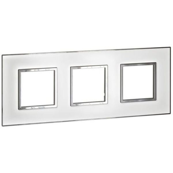 Arteor™ - Plate - French/German std - square - 3 x 2 modules - Mirror White image 1