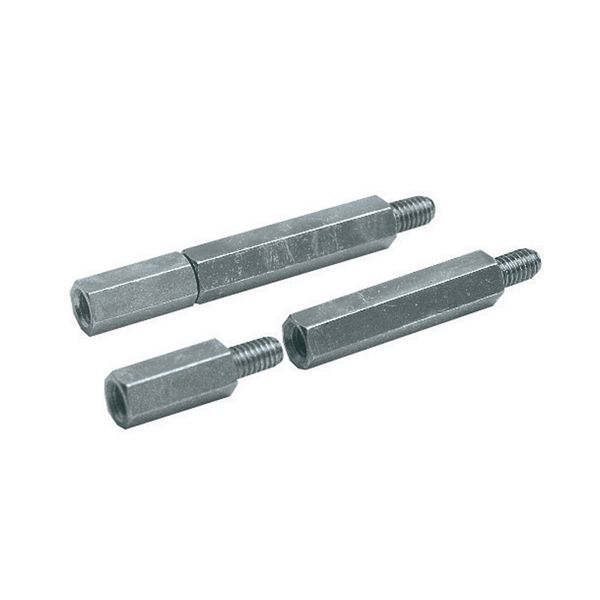 Hexagonal spacers M8 height 50 for raising mounting plates, etc. Supply: 100 image 1