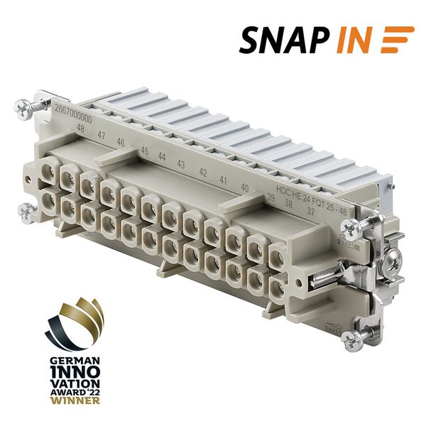 Contact insert (industry plug-in connectors), Female, 500 V, 16 A, Num image 1