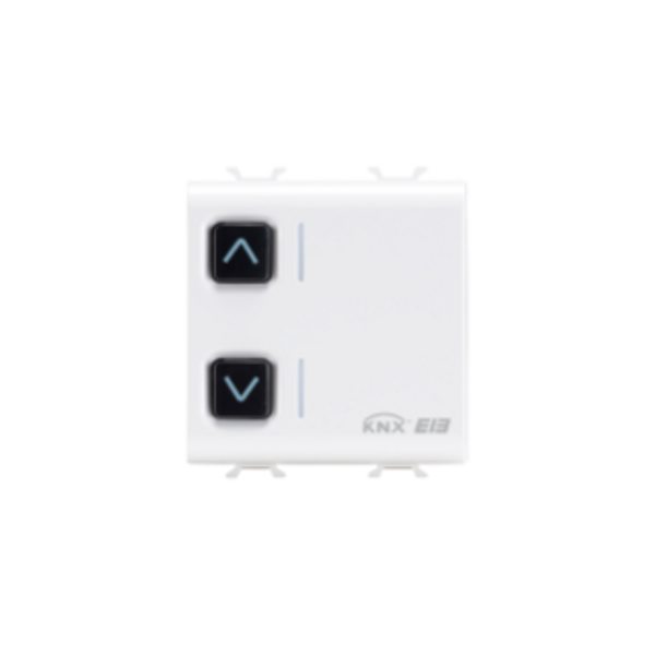 ACTUATOR FOR ROLLER SHUTTERS - 1 CHANNEL - 6A - KNX - 2 MODULES - WHITE - CHORUS image 1