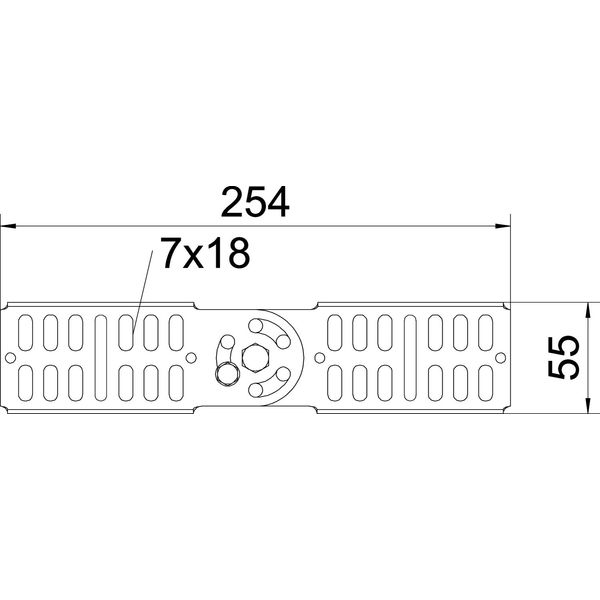 RGV 60 FT Adjustable connector for cable tray 60x260 image 2