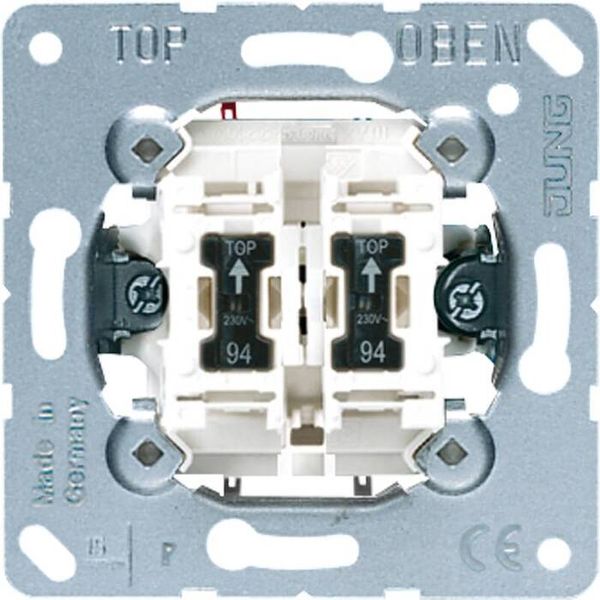 2-gang switch insert 10 AX / 250 V ~ 505KOU5RG image 1