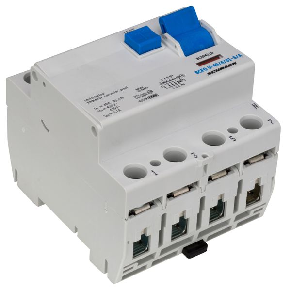 Residual current circuit breaker 40A,4-p,100mA,type A, S,FU image 9