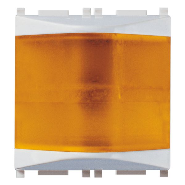 Orange prismatic indicator unit Silver image 1