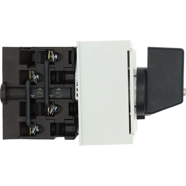 Step switches, T0, 20 A, service distribution board mounting, 2 contact unit(s), Contacts: 4, 45 °, maintained, Without 0 (Off) position, 1-2, Design image 18