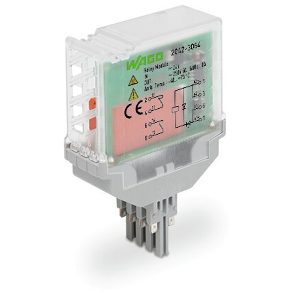 Relay module Nominal input voltage: 24 VDC 1 break and 1 make contact image 2