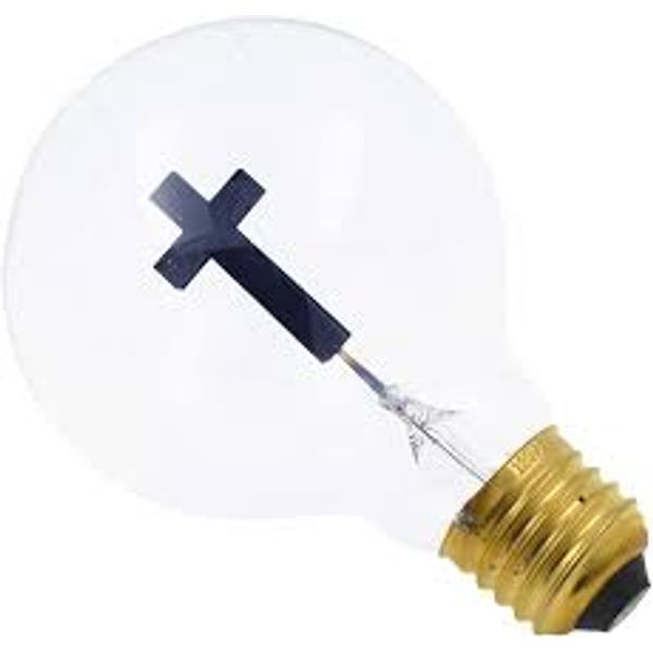 Incandescent Bulb E27 3W T30 Cross image 1