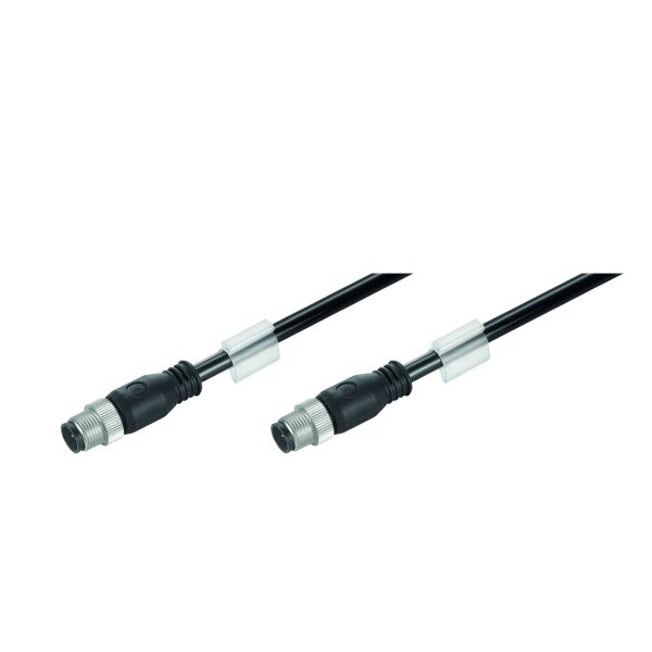 Ethernet Railway Cable (assembled), M12 D-code – IP 67 straight pin, M image 1