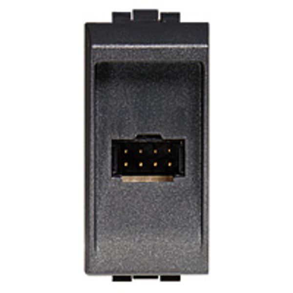 8-way socket for switchboard table top installation - LIGHT finish image 1