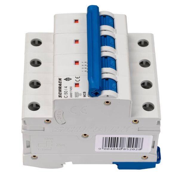 Miniature Circuit Breaker (MCB) AMPARO 6kA, C 50A, 4-pole image 3