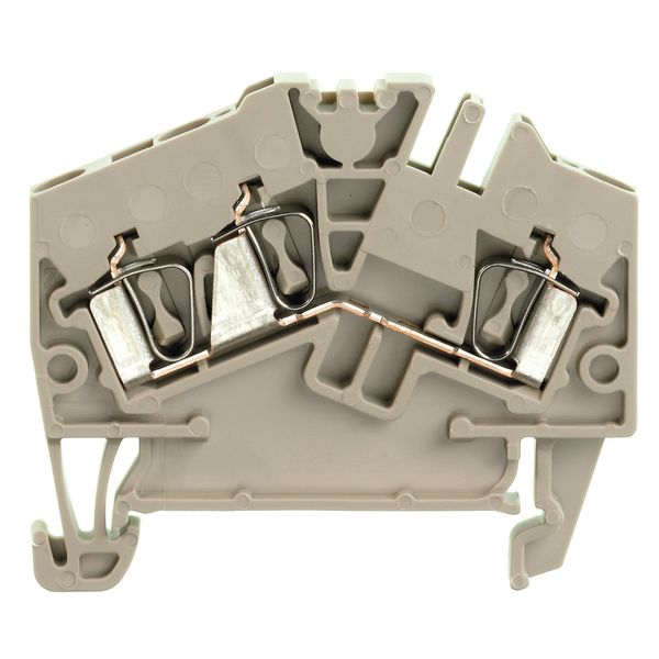 Feed-through terminal block, Tension-clamp connection, 2.5 mm², 800 V, image 1