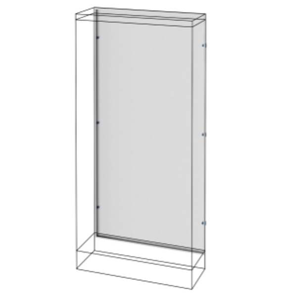 REAR PANEL - FLOOR-MOUNTING DISTRIBUTION BOARDS WITH SIDE COMPARTMENT - QDX 630/1600 H - (600+300)X1600MM   image 1