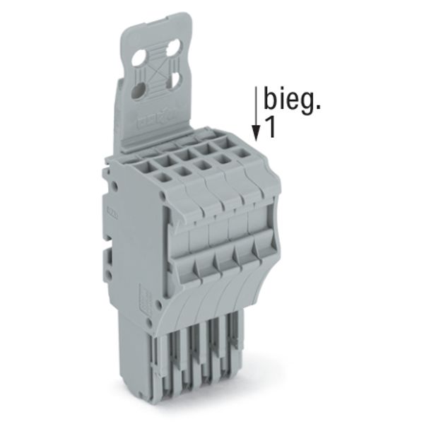 1-conductor female connector Push-in CAGE CLAMP® 1.5 mm² gray image 4