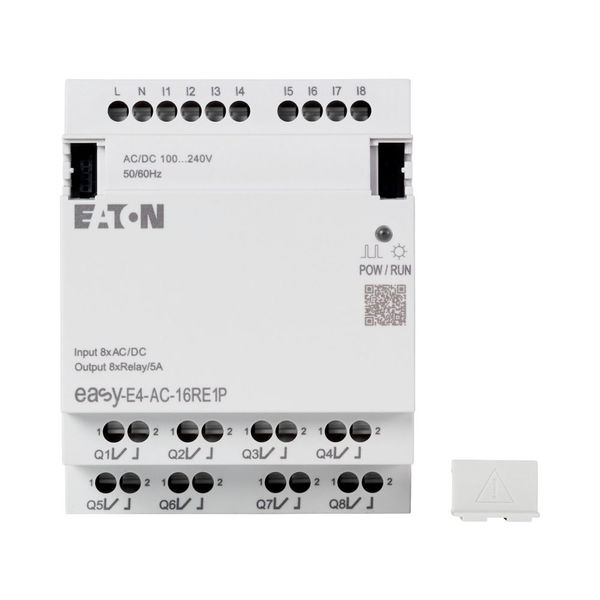 I/O expansion, For use with easyE4, 100 - 240 V AC, 110 - 220 V DC (cULus: 100-110 V DC), Inputs/Outputs expansion (number) digital: 8, Push-In image 6