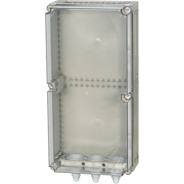 Panel enclosure, with gland plate and cable glands, HxWxD=750x375x225mm image 3