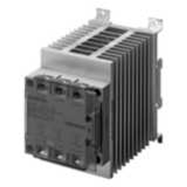 Solid-State relay, 3-pole, DIN-track mounting, 35A, 264VAC max image 2